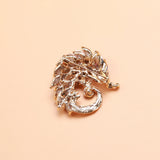 Beaut&Berry Rhinestone Hedgehog Brooch Two Tone Party Brooch