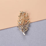 Rhinestone Pearl Brooch for Men Women Party Wedding