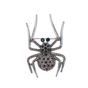 Beaut&Berry Rhinestone Spider Brooch Wedding Party Dress Accessories