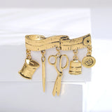 Beaut&Berry Tailor Tools Ladies Brooch Office Gift Festive Party Accessories