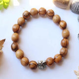 10mm Olive Wood Beads Owl Bracelet Wedding DIY Lucky Halloween