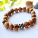 10mm Olive Wood Beads Owl Bracelet Wedding DIY Lucky Halloween