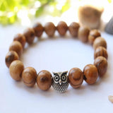 10mm Olive Wood Beads Owl Bracelet Wedding DIY Lucky Halloween