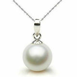 12mm Southsea Shell Pearl Pendant Necklace Dragon Tibetan Jewelry Silver
