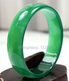 13-16mm Ice Green Veins Agate Jade Bangle 55-62mm