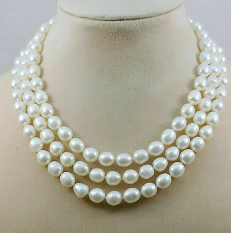 Freshwater Pearl Necklace 17-19" 7-8mm