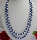 50in Natural 7-8mm Egyptian Lapis Lazuli & Pearl Necklace