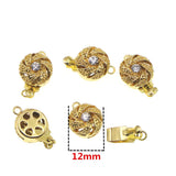 5pcs Sun Shape Necklace Buckle Alloy Accessories for DIY Jewelry