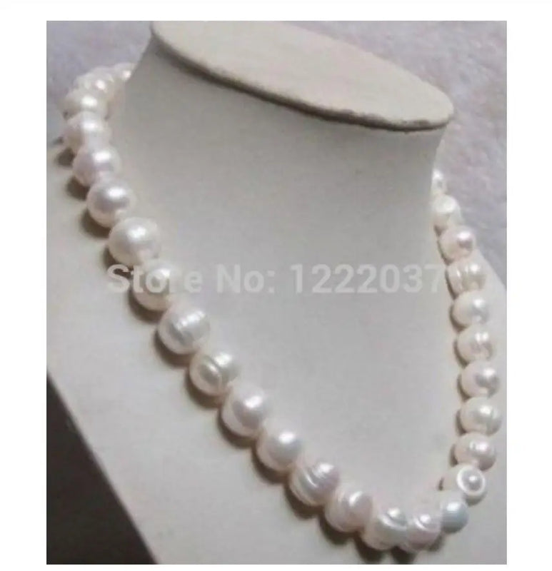 Baroque Pearl Necklace 10MM+Thread Beads