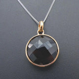 Sterling Silver Jade Pendant Necklace Women Charm Gift