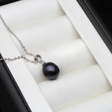 925 Silver Freshwater Pearl Pendant Necklace for Women