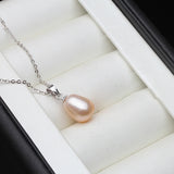 925 Silver Freshwater Pearl Pendant Necklace for Women