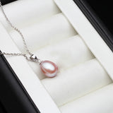 925 Silver Freshwater Pearl Pendant Necklace for Women