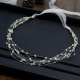 Beaded Crystal Hair Band for Wedding
