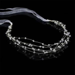 Beaded Crystal Hair Band for Wedding