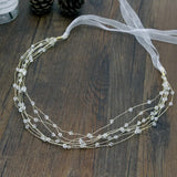 Beaded Crystal Hair Band for Wedding