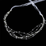 Beaded Crystal Hair Band for Wedding