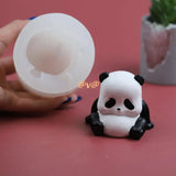 Cute Panda Silicone Resin Mold for Candle Making