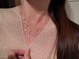 Water Drop Tassel Necklace Women Party Jewelry Choker