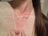 Water Drop Tassel Necklace Women Party Jewelry Choker