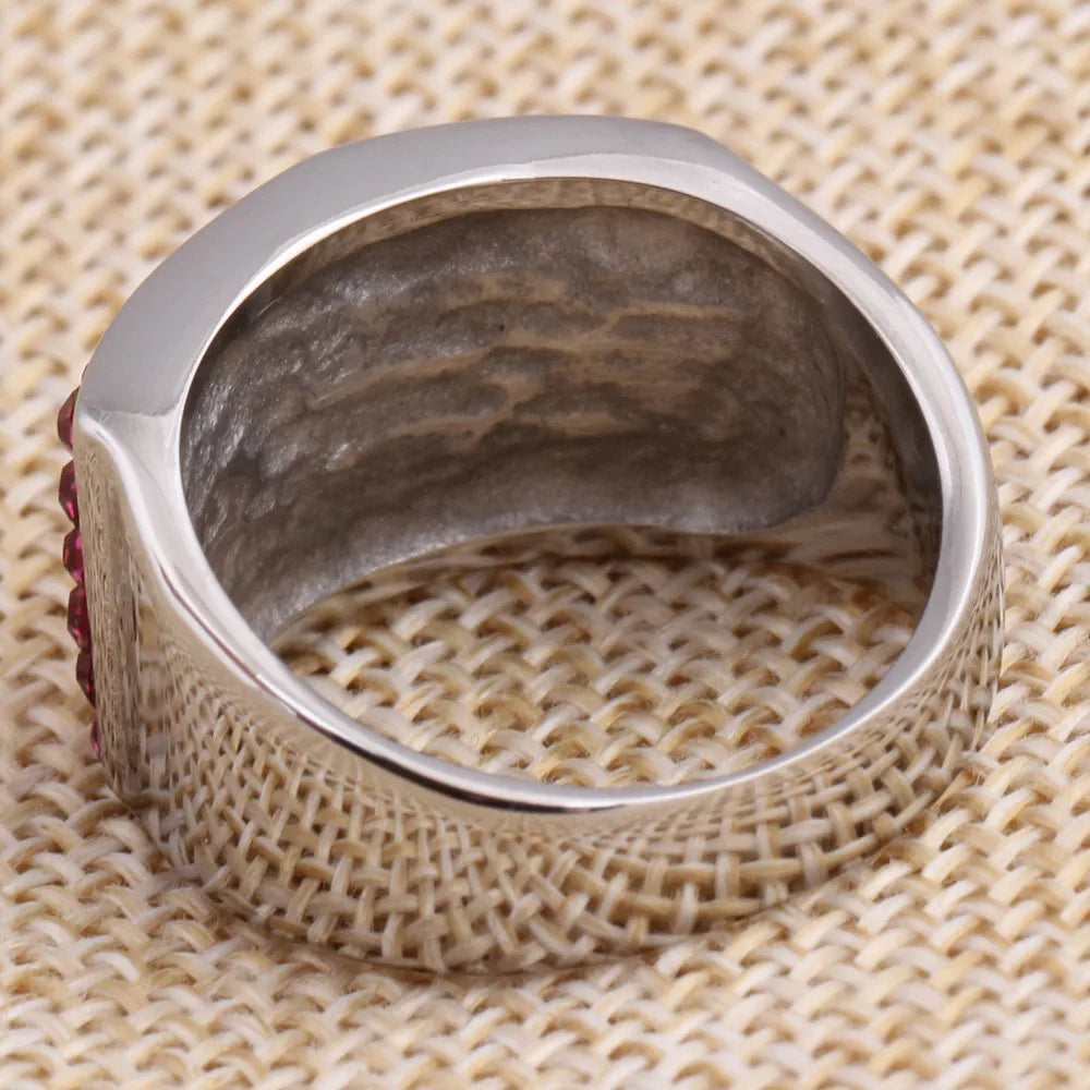 Multicolor Crystal Wedding Rings for Woman