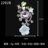 Crystal Rhinestone Flowers Charms Jewelry Making Supplies