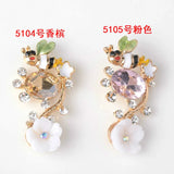 Crystal Rhinestone Flowers Charms Jewelry Making Supplies