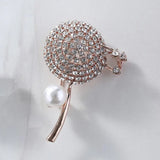 Dandelion Shape Brooch Cubic Zircon Jewelry Pin for Women Girls