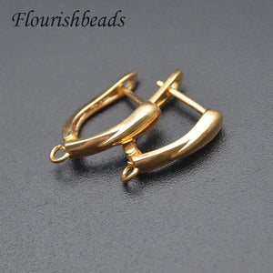 Smooth Nickel Plated Earring Hooks for DIY Jewelry Making 30pcs