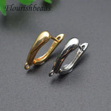 Smooth Nickel Plated Earring Hooks for DIY Jewelry Making 30pcs
