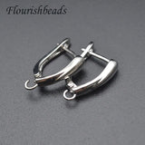 Smooth Nickel Plated Earring Hooks for DIY Jewelry Making 30pcs