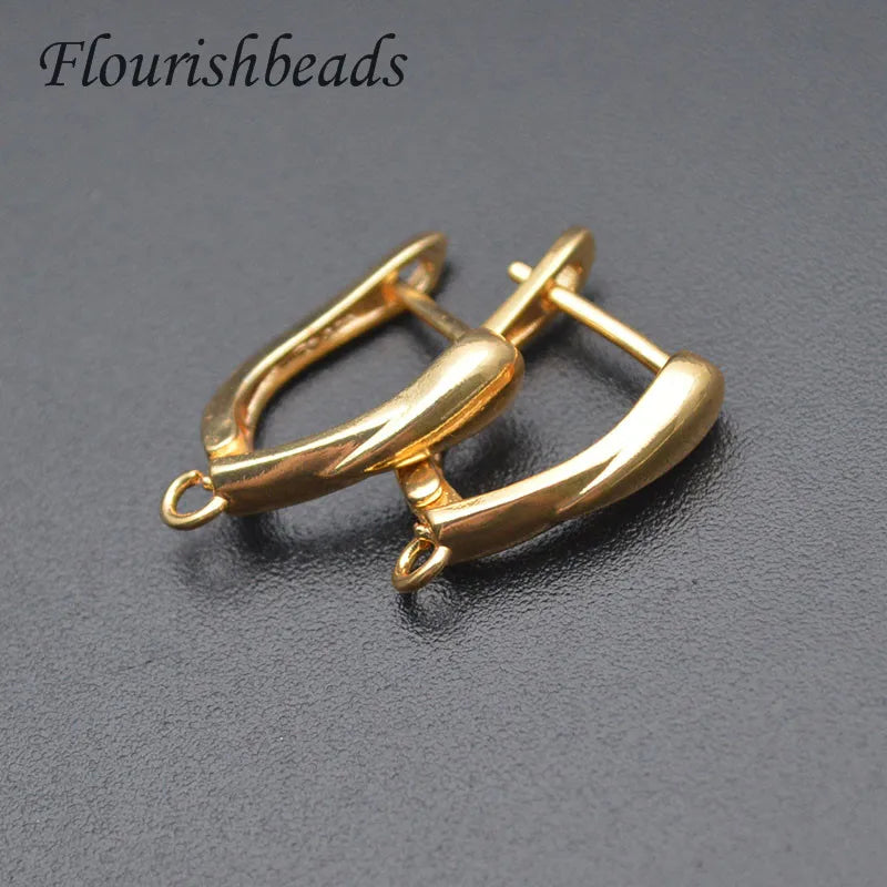 Smooth Nickel Plated Earring Hooks for DIY Jewelry Making 30pcs