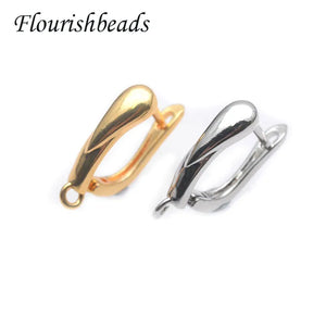 Smooth Nickel Plated Earring Hooks for DIY Jewelry Making 30pcs