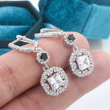 Zircon Tassel Earrings Sterling Silver 925 Jewelry