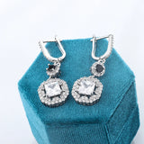 Zircon Tassel Earrings Sterling Silver 925 Jewelry