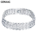 925 Silver Wedding Chain Bracelet High Classic Jewelry
