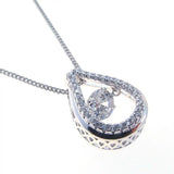 925 Sterling Silver Dancing Diamond CZ Women's Pendant