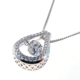 925 Sterling Silver Dancing Diamond CZ Women's Pendant