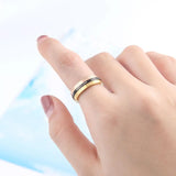 Rotated Ring Titanium Steel Top Woman Love Ring Gift
