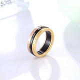 Rotated Ring Titanium Steel Top Woman Love Ring Gift