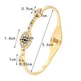 Crystal Woman Bracelets & Bangle Stainless Steel Spring Open Plated Bangle