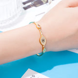 Crystal Woman Bracelet Stainless Steel Bangle