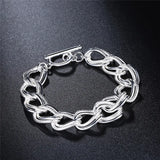 925 Silver Charm Bracelet Gorgeous Jewelry Silver Chain Women Gift Party