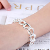 925 Silver Charm Bracelet Gorgeous Jewelry Silver Chain Women Gift Party