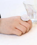 Crystal Stainless Steel Ring for Women