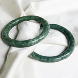 Green Hand-carved Bangle Bracelet 54mm-62mm