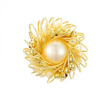 Pearl Collar Pin for Women, Scarf Buckle for Ladies