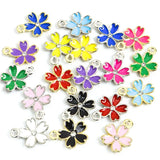Flowers Charms Enamel Pendants DIY Earrings Necklace Bracelets
