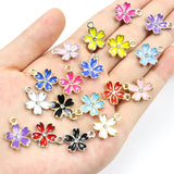 Flowers Charms Enamel Pendants DIY Earrings Necklace Bracelets