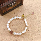 Freshwater Pearl Bracelet Real Natural Pearl Girls Bracelet